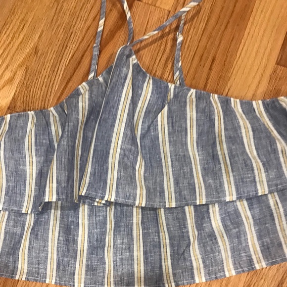 Urban Outfitters Hattie Striped Halter Tank Top L - Picture 5 of 7